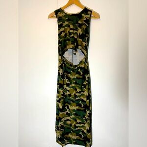 💚 Camo Queen Vibes Only: Fashion Nova Midi Dress – Size M 💚